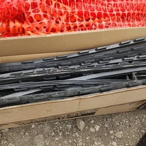 Snow Fence and Box of Poles