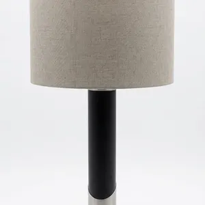 NATURAL BLACK TABLE LAMP -U