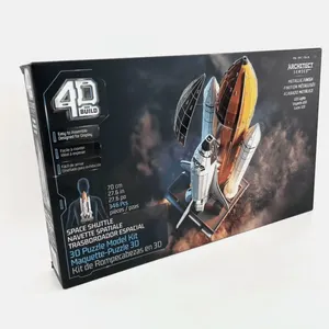4D BUILD ARCHITECT SERIES SPACE SHUTTLE 3D PUZZLE MODEL KIT W/LED LIGHTS -SUMP