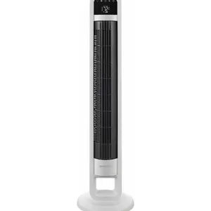 OMNIBREEZE DIGITAL WHITE TOWER FAN WITH REMOTE CONTROL