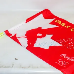 60 CANADA HOCKEY FLAG COCA COLA 11" X 15"