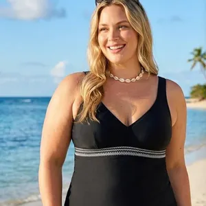 Christina XXL Black Tankini Swim Top