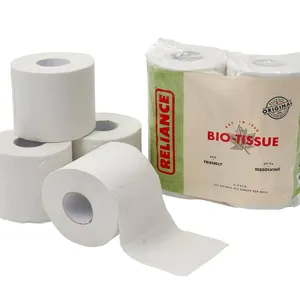 Reliance Products Bio Tissue Toilet Paper, White, 4 Pack (263014)