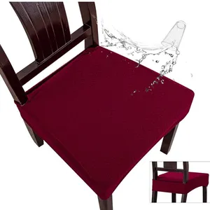 Genina Waterproof Seat Covers for Dining Room Chair Covers Waterproof Dining Chair Covers (4 PCS-Rea