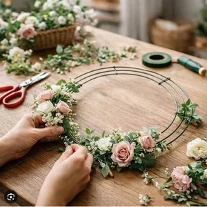 10 Inch Wire Wreath Frames, 12 Pieces