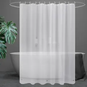 UFRIDAY Extra Long Shower Curtain Liner 72 x 82 inches,Waterproof Frosted PEVA Plastic Shower Curtai