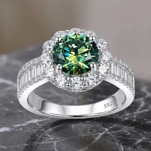 $1450 - 2.00 CT GRA CERTIFIED ROUND BRILLIANT CUT MOISSANITE RING