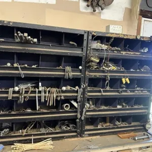 (2) 2 ft. Metal Organizers and Contents