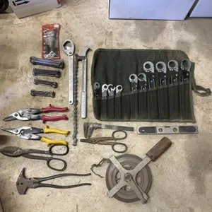 Flare Nut Wrenches, Allen Keys, Tin Snips, misc.