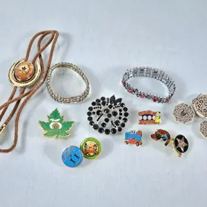 Assortment of Costume Jewelry, Pins & Bolo Tie
