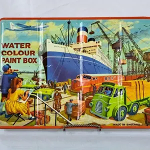 Beautiful Vintage Tin Paint Set - Made in