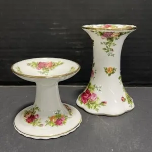Royal Albert, Old Country Roses Candle Holders (2)
