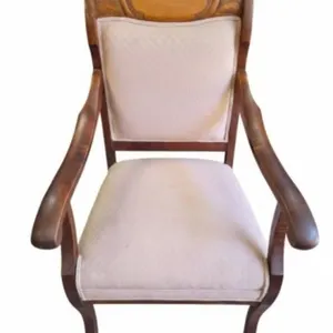 Antique Carved Mahogany Parlor Armchair