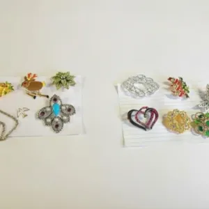 Estate Lot of 12 Assorted Costume Jewelry Pins