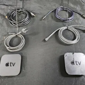Two Apple TV Gen 3 Streamers with Cables