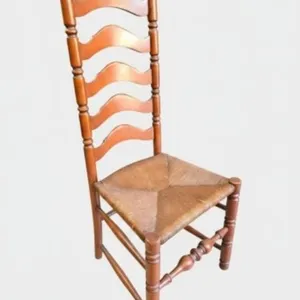 Colonial Style Five-Slat Ladderback Side Chair