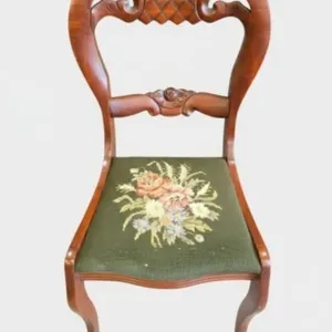 Antique Victorian Carved Balloon Back Chair