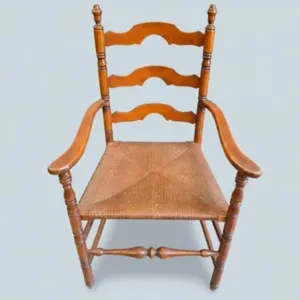 Colonial Style Ladder-Back Armchair