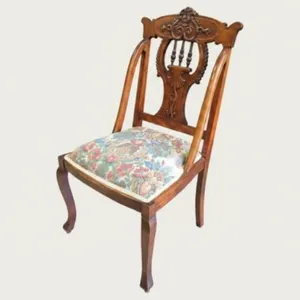Antique Duncan Phyfe Style Lyre-Back Side Chair