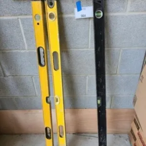 Four Assorted 48-Inch Aluminum Spirit Levels