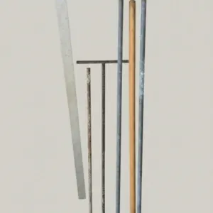 Drywall T-Square, Metal Pipes, & Hand Tools