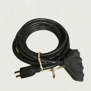 Heavy-Duty Twist-Lock Triple-Tap Extension Cord