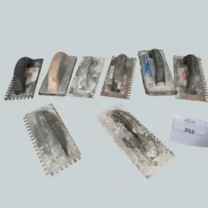 Group of 8 Assorted Trowels and Grout Floats