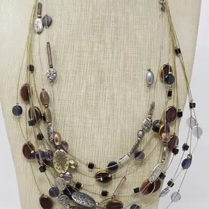 Multi-Strand Beaded Necklace Lot