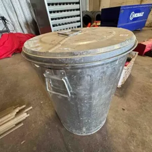 ALUMINUM TRASH CAN