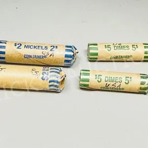 USA coins - 2 rolls nickels & 2 rolls dimes