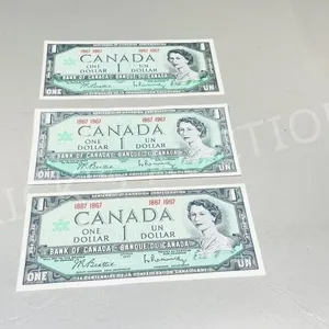 3 Canada 1967 bank notes