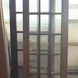 (2) 15 Glass Panel Doors , 32"x80" & 30"x79"