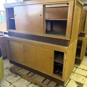 (2) Retail Counter Cabinets, Sliding Storage