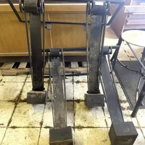 (2) Iron Planter Box Frames 39"x17"x42"