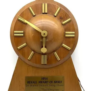 Vintage Seth Thomas Wood MCM 1954 Rexall Drug