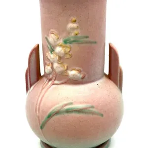 Vintage Roseville Pottery Ixia Two-Handled Vase