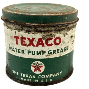 Vintage Texaco Water Pump Grease Can 4” x 3.5”
