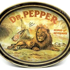 Vintage 1979 Dr. Pepper Metal Tray 14.5” x 11.5”
