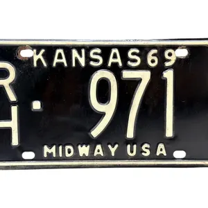 1969 Kansas License Plate