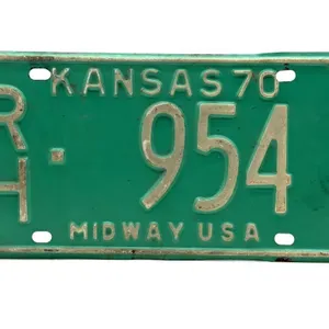 1970 Kansas License Plate