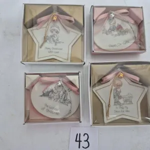 4 NIB Prescious Moments Ornaments 1988 89