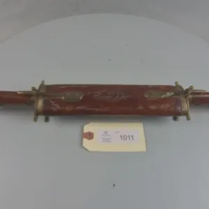 Indian Carving Knife & Fork Set w/hand carved shea