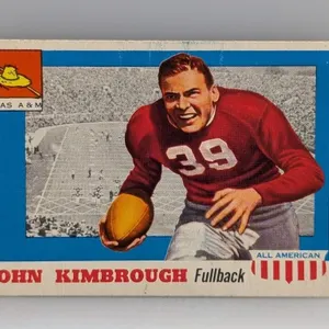 1955 Topps All American JOHN KIMBROUGH 2 Surface