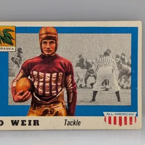 1955 Topps All American Football ED WEIR 3 Surface