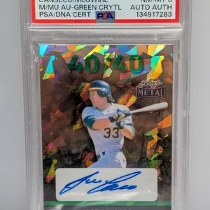 2024 Leaf Jose Canseco/Mark McGwire Auto PSA 8
