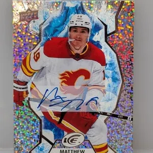 2021-22 UD Ice Sparkle Matthew Tkachuk Auto #94