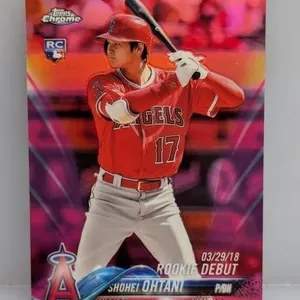 2018 Topps Chrome Shohei Ohtani Pink Ref HMT32