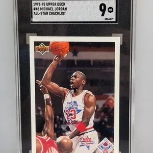 1991-92 UD Michael Jordan All-Star Checklist SGC 9
