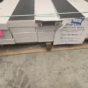 Drop lock driftwood smoke LVT flooring
