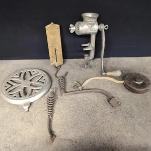 Vintage metal tools and objects